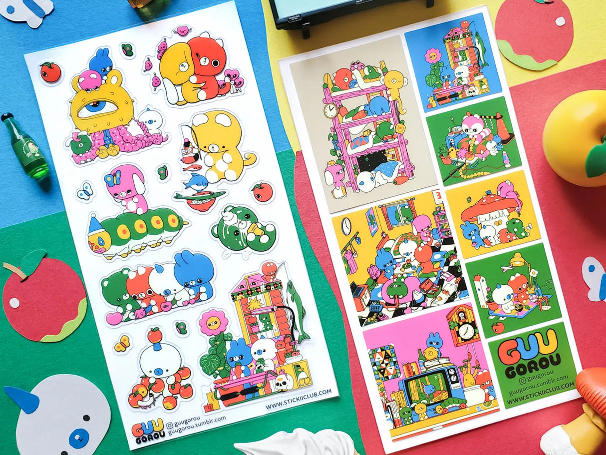 Tiny Friends, Big Adventures Sticker Sheet