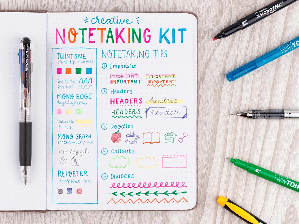 Tombow Creative Notetaking Kit