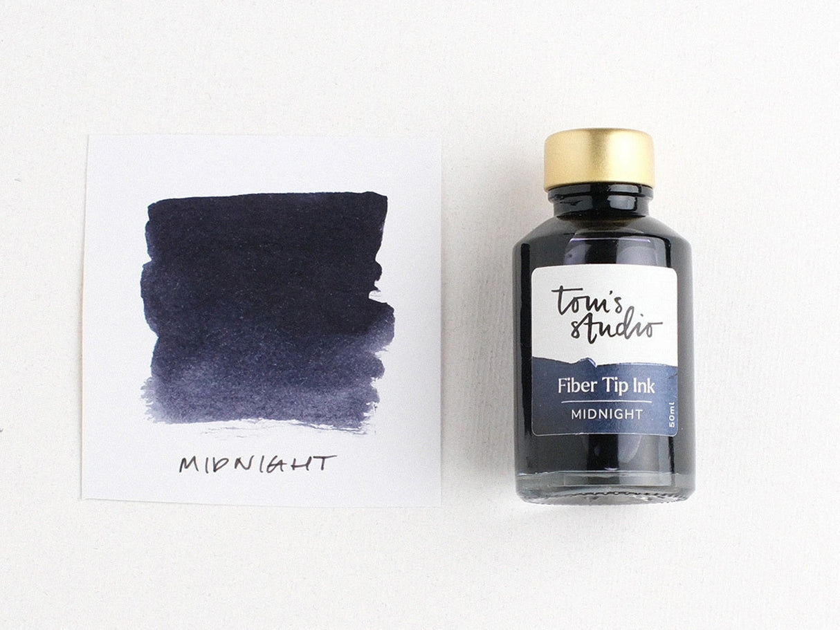 Tom's Studio Fibre Tip Pen Ink - Midnight