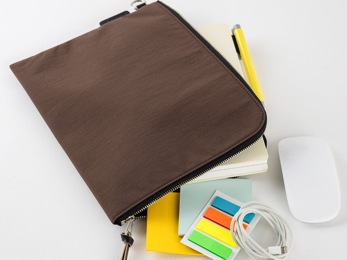 Tragen Flat Pouch - A5 Brown*