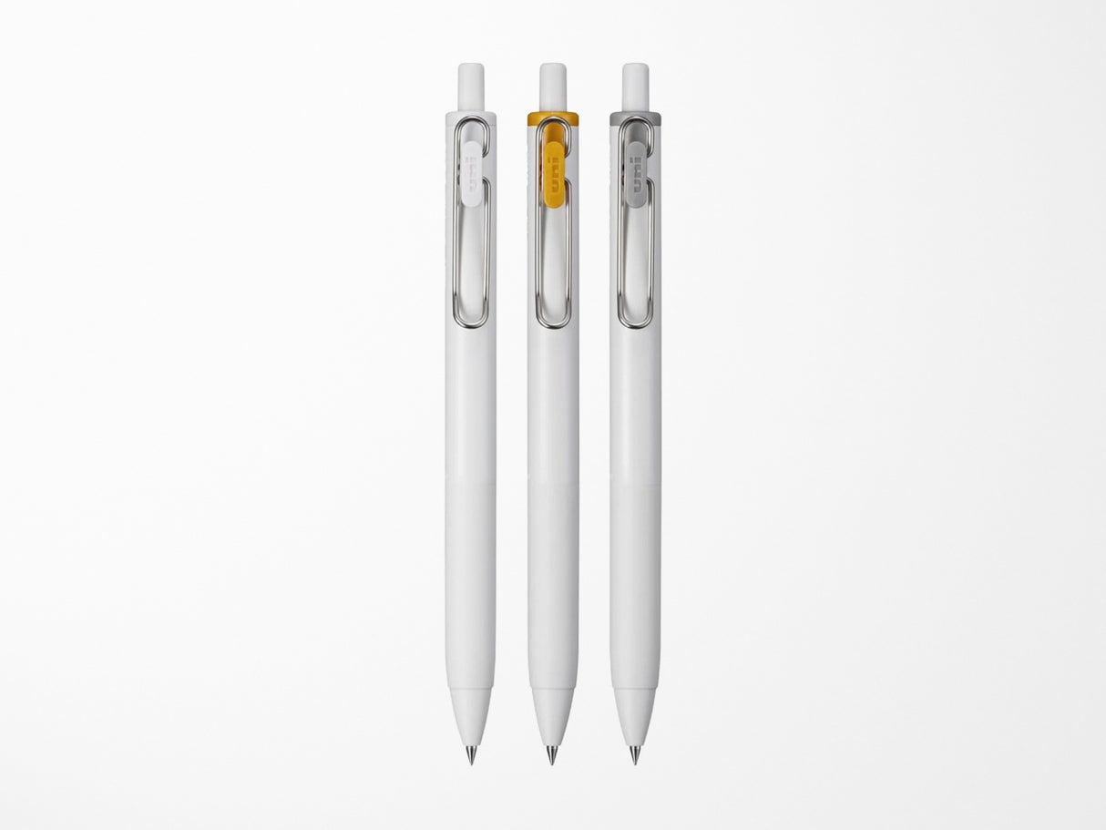 Uni-Ball One Gel Pen - White, Gold, Silver