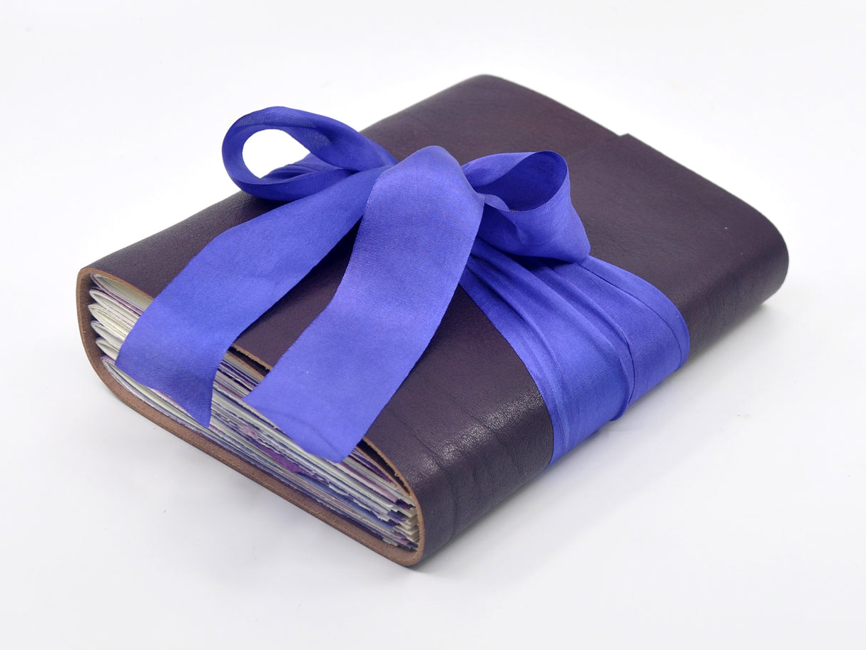 Violet Bouquet One of a Kind Leather Journal
