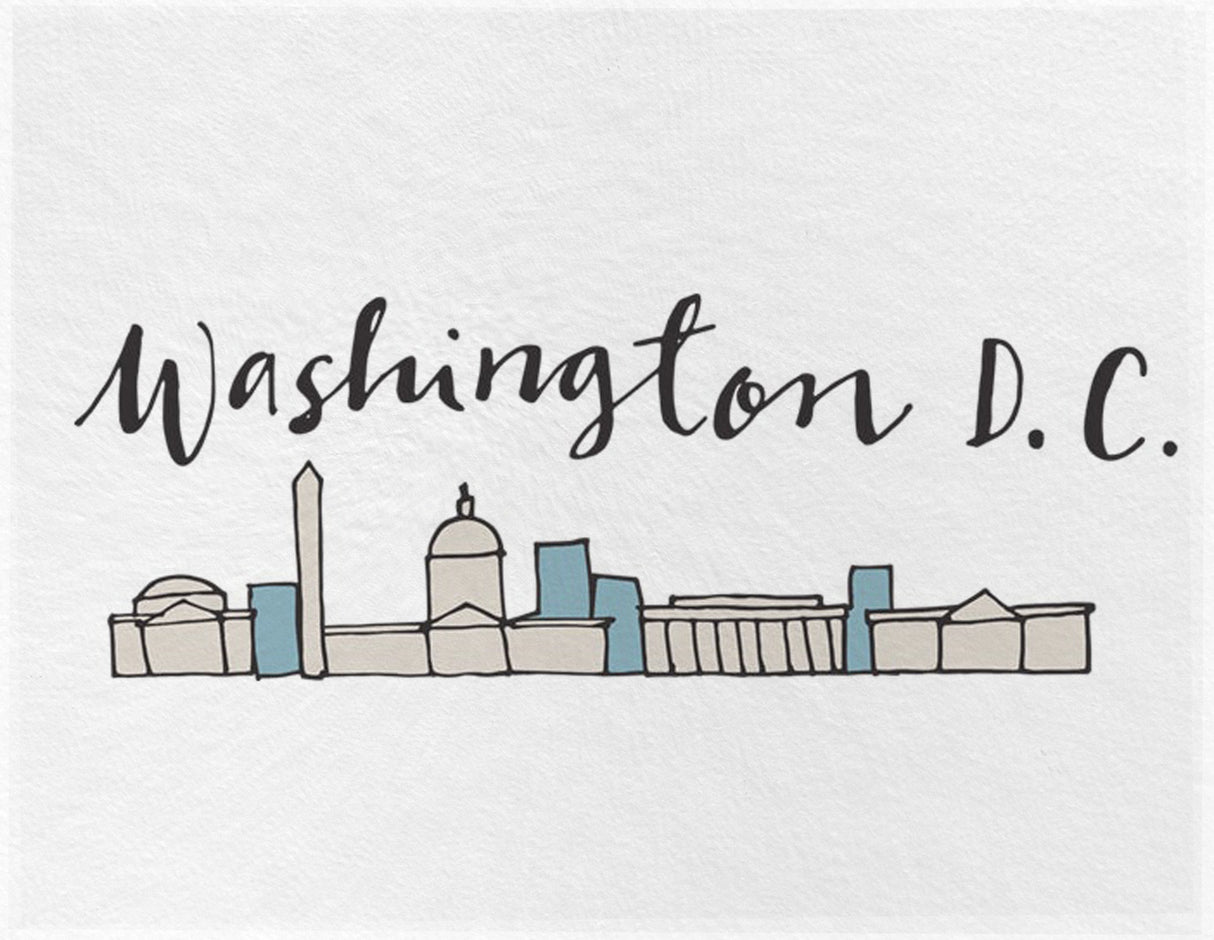 Washington DC Flat Notecards Set of 10