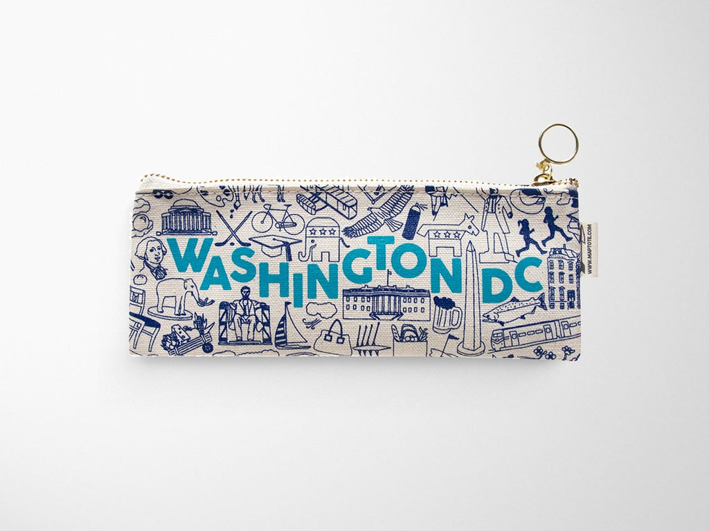 Washington DC Pencil Pouch - Natural
