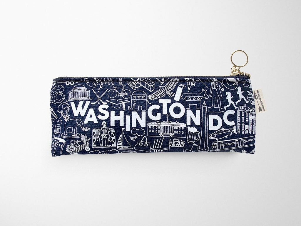 Washington DC Pencil Pouch - Navy