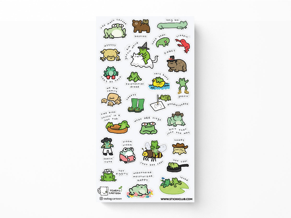 What Are Frogs? 2 Sticker Sheet