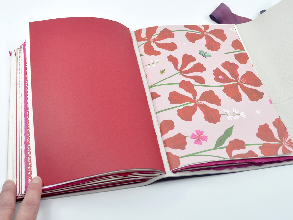 Berry Crush One of a Kind Leather Journal