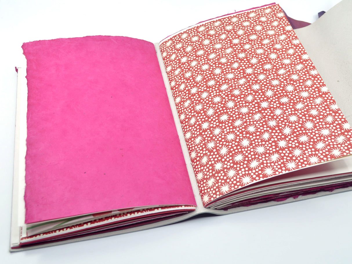 Berry Crush One of a Kind Leather Journal