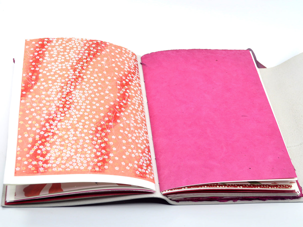 Berry Crush One of a Kind Leather Journal