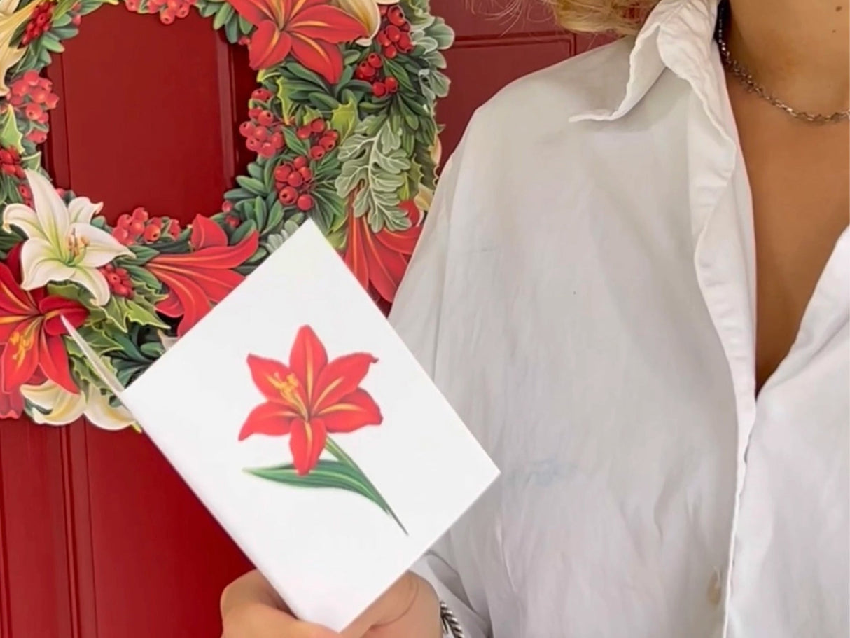 Winter Joy Wreath Pop Up Greeting Bouquet