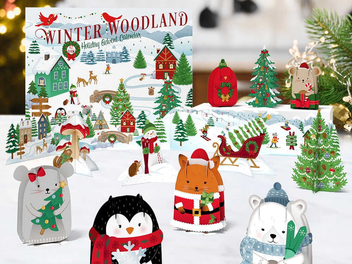 Winter Woodland Pop-Up Advent Calendar