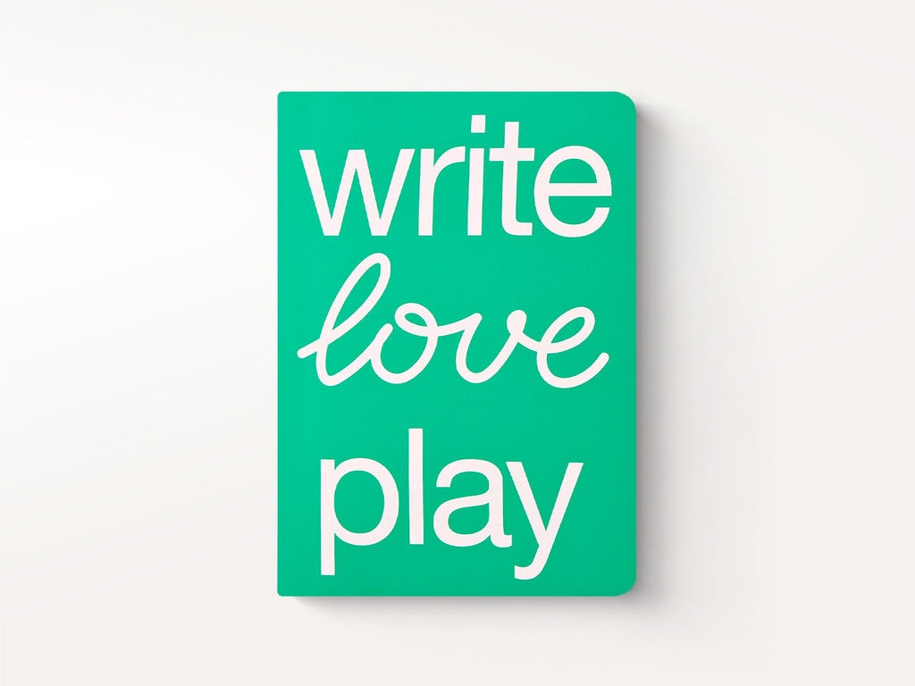 Write Love Play Dotted Page Notebook