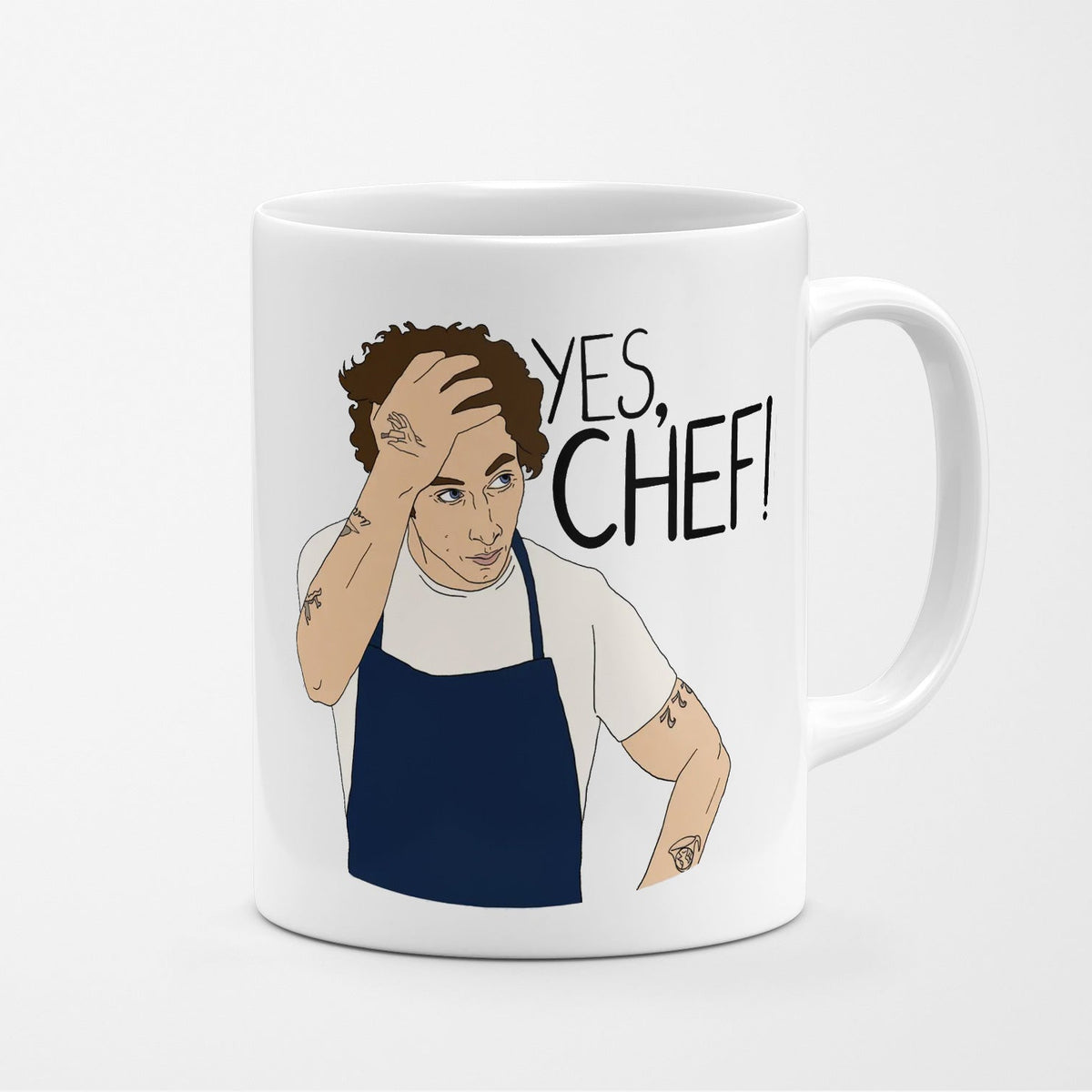 chef coffee cups Yes Chef The Bear Mug – Jenni Bick Custom Journals