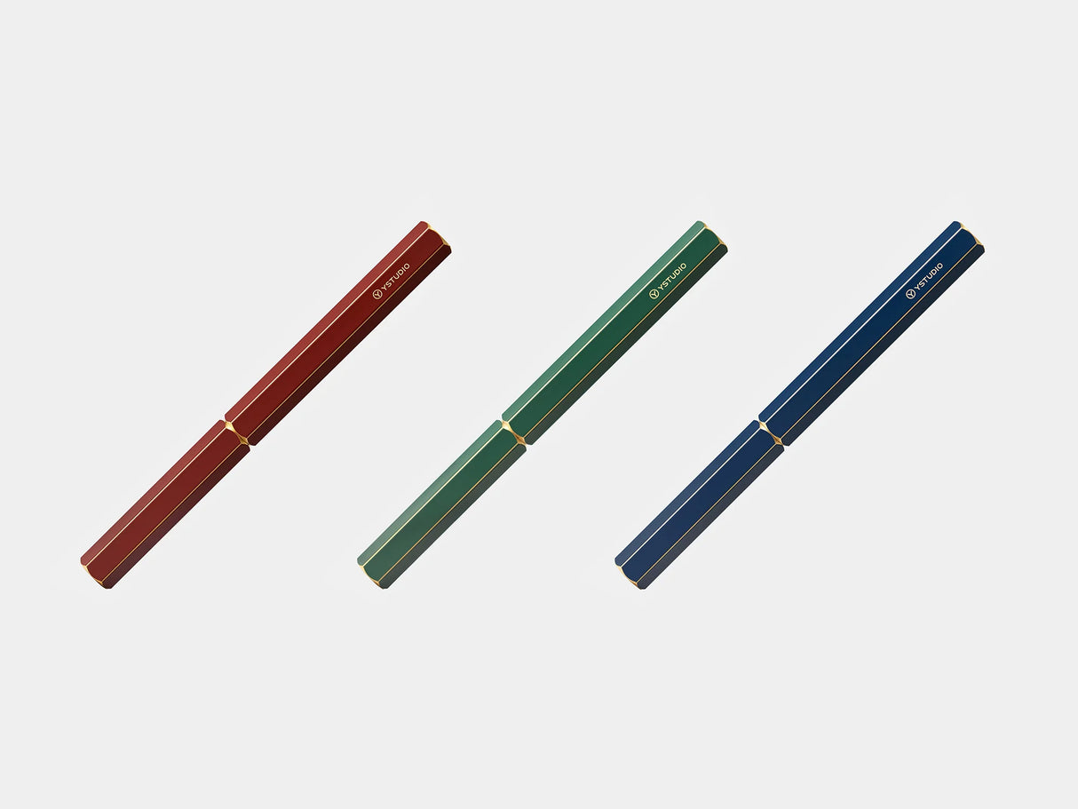 Ystudio Revolve Fountain Pen - Brass