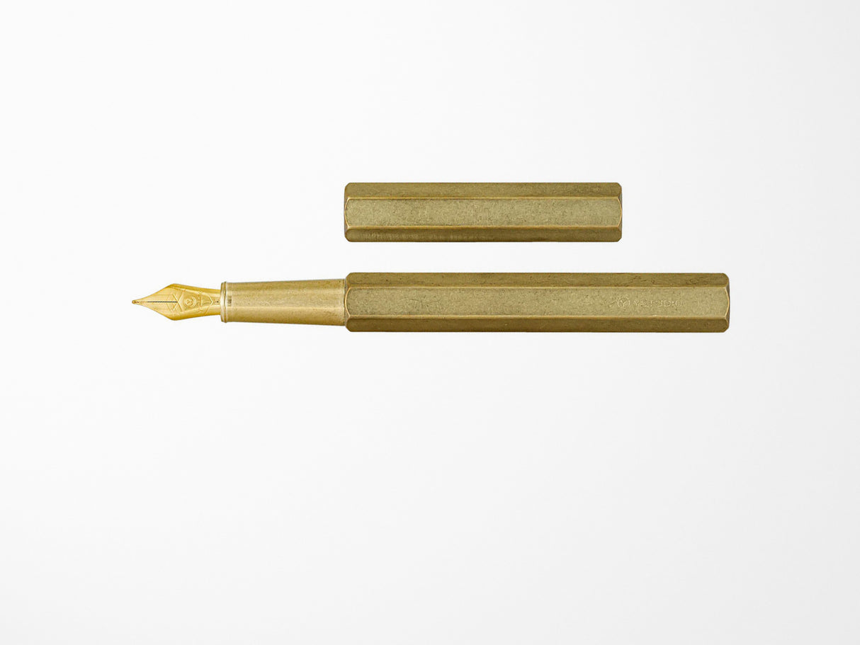 Ystudio Revolve Fountain Pen - Brass
