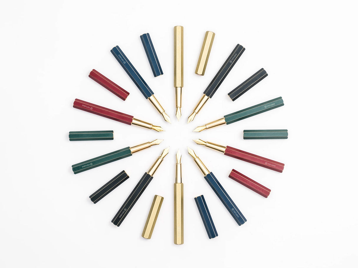 Ystudio Revolve Fountain Pen - Red