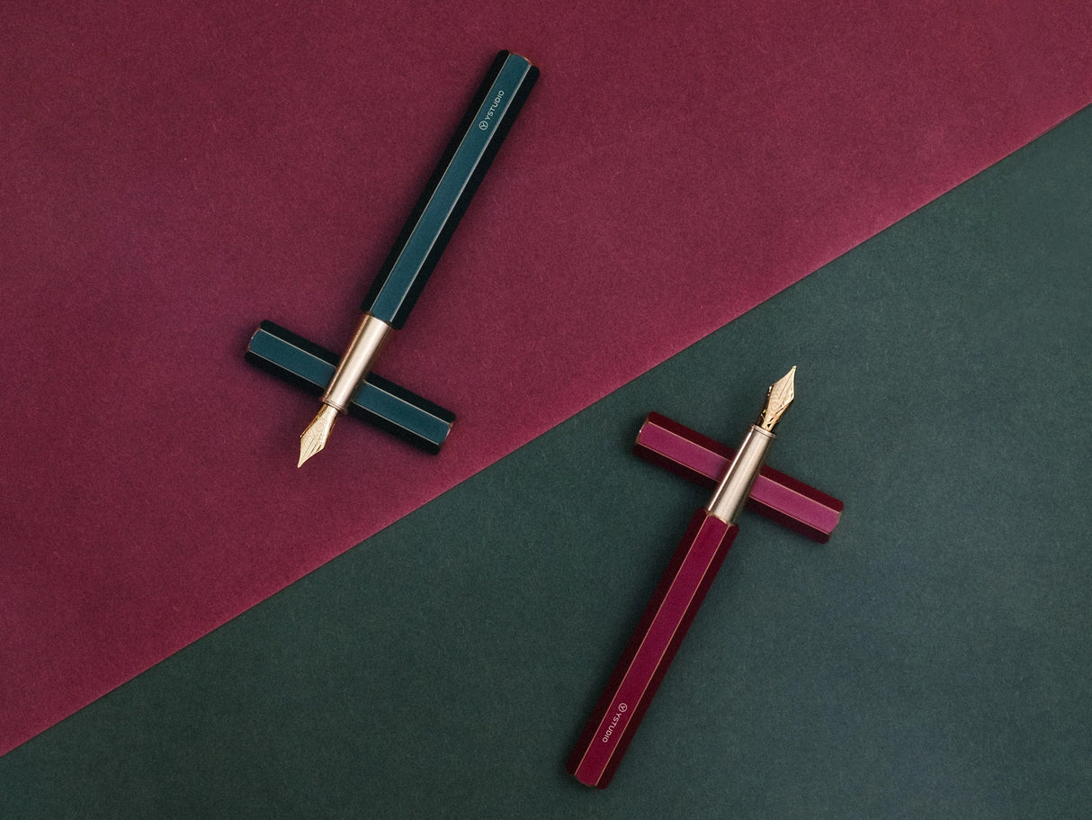 Ystudio Revolve Fountain Pen - Red