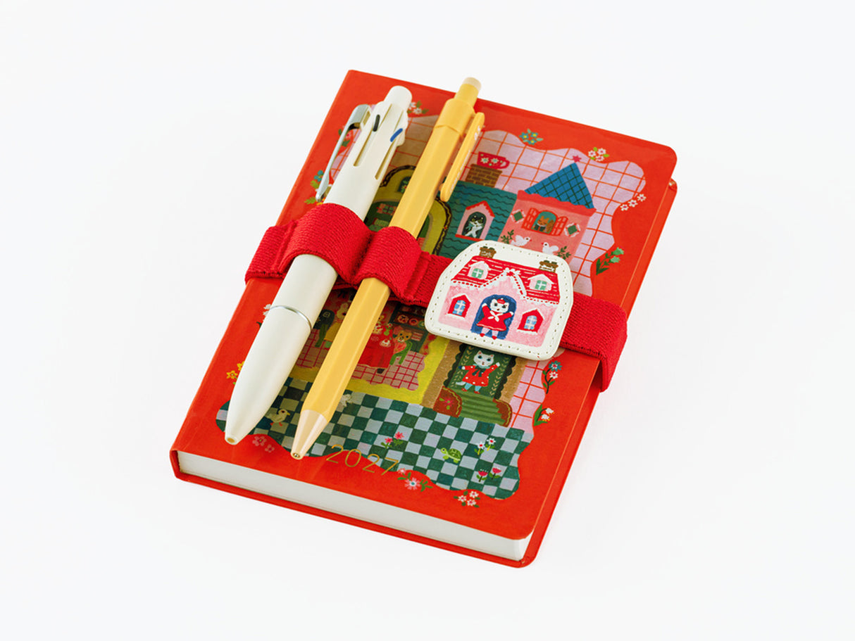 Yumi Kitagishi Book Band with Charm - White Cat