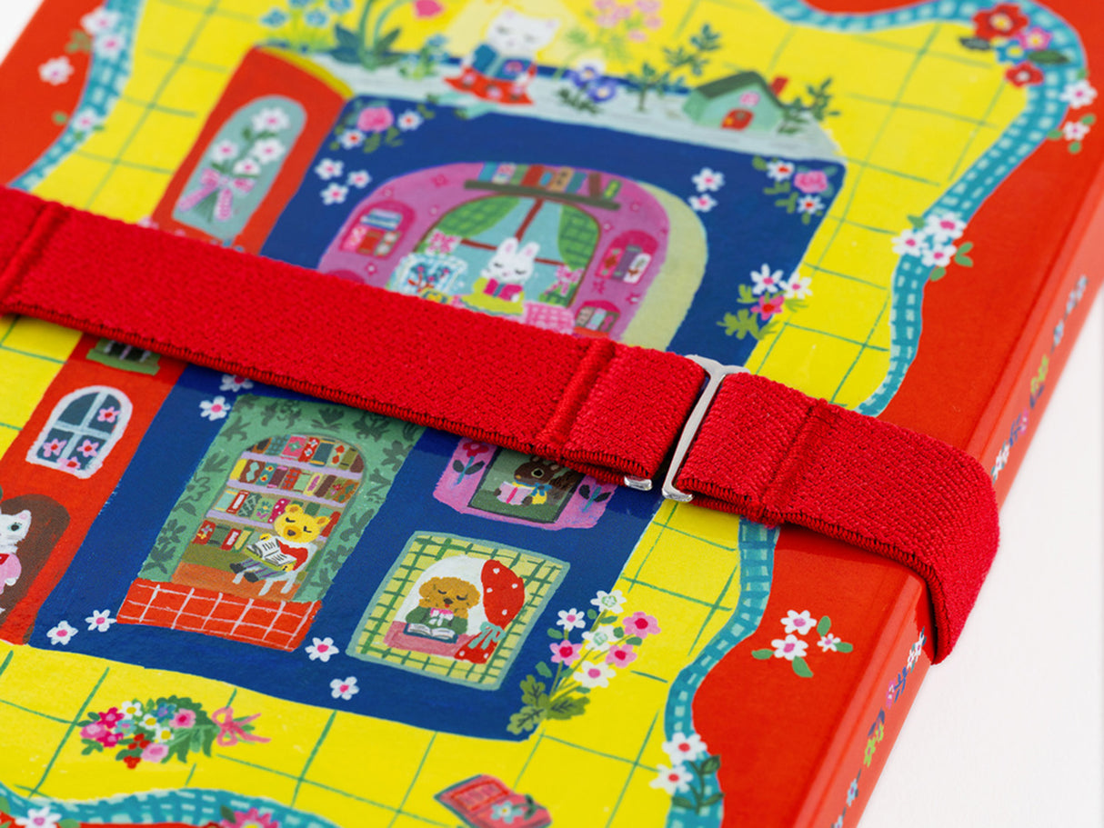 Yumi Kitagishi Book Band with Charm - White Cat