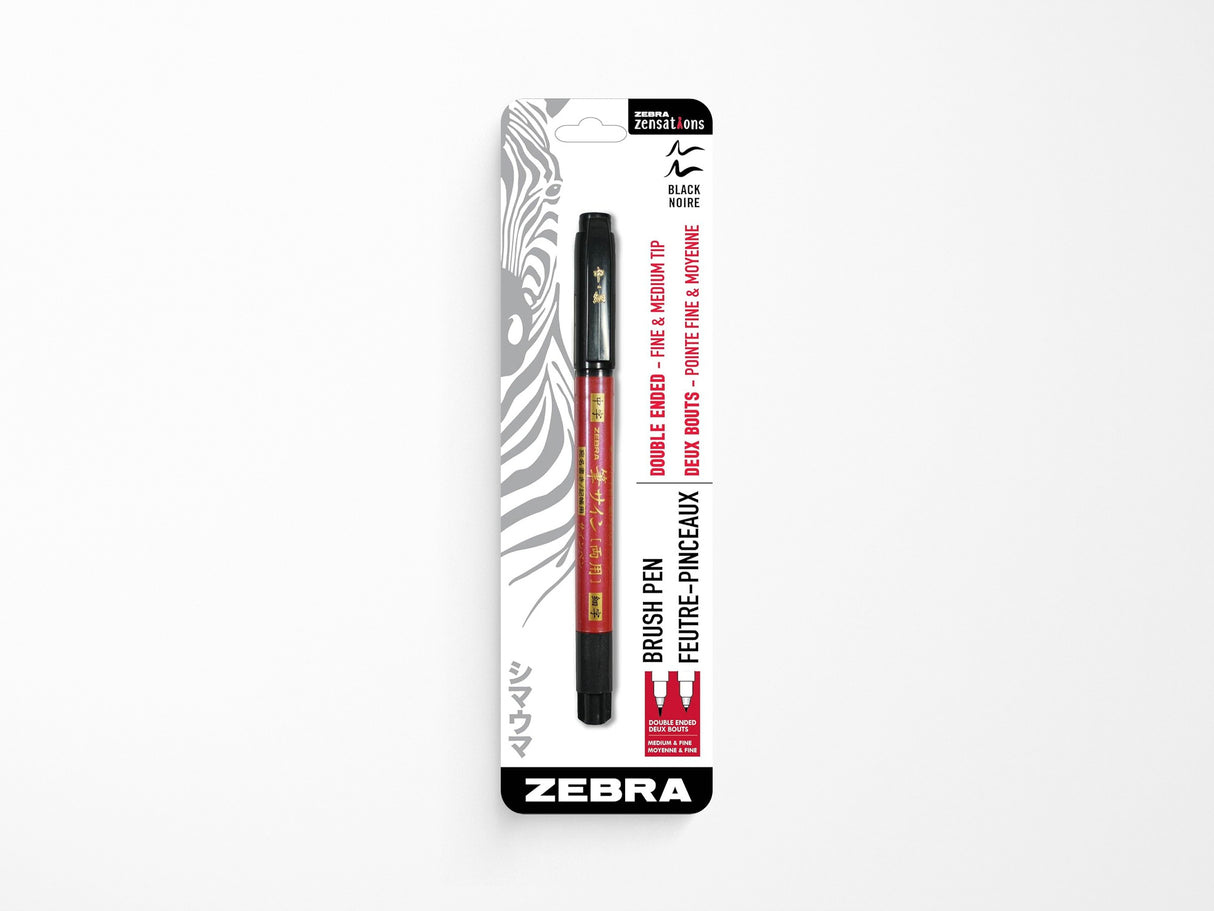 Zebra Zensations Fude Brush Pen - Double Ended