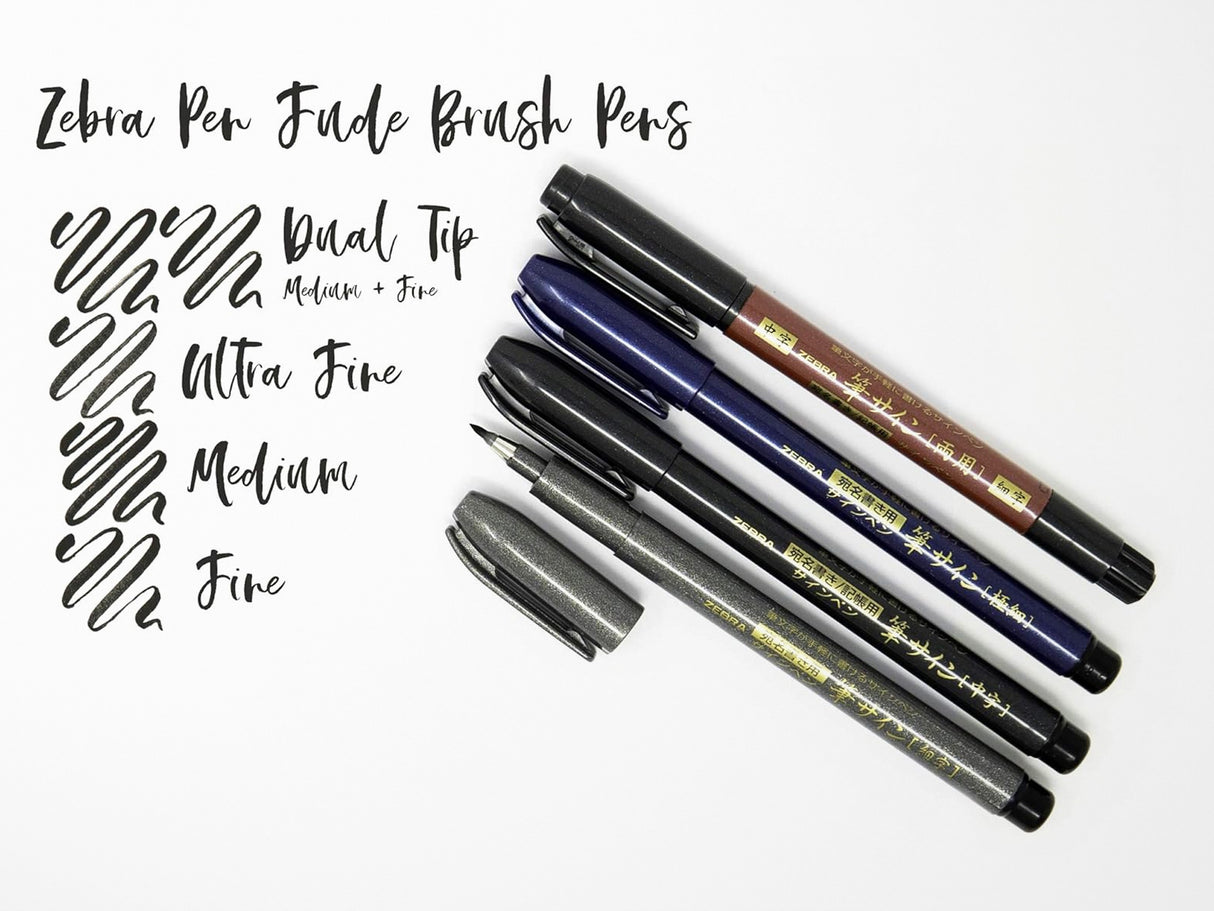 Zebra Zensations Fude Brush Pen - Medium Tip
