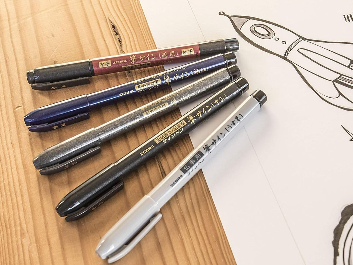 Zebra Zensations Fude Brush Pen - Medium Tip