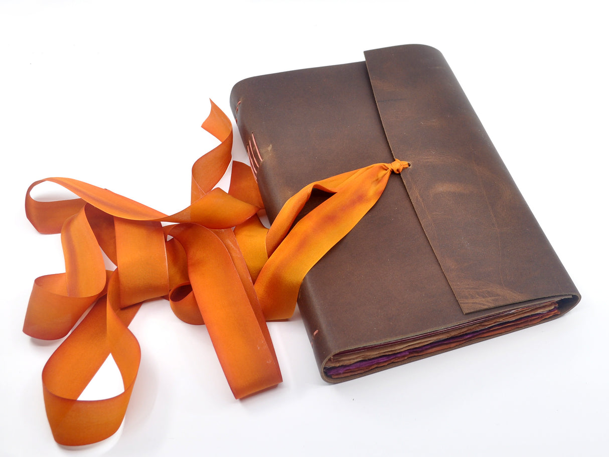 Sunset One of a Kind Leather Journal