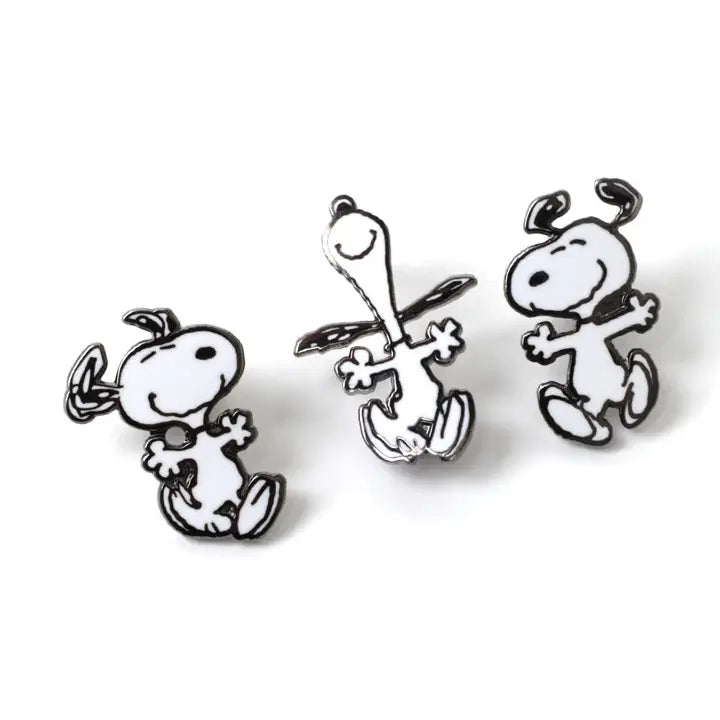 Snoopy Dancing Set of Three Pins