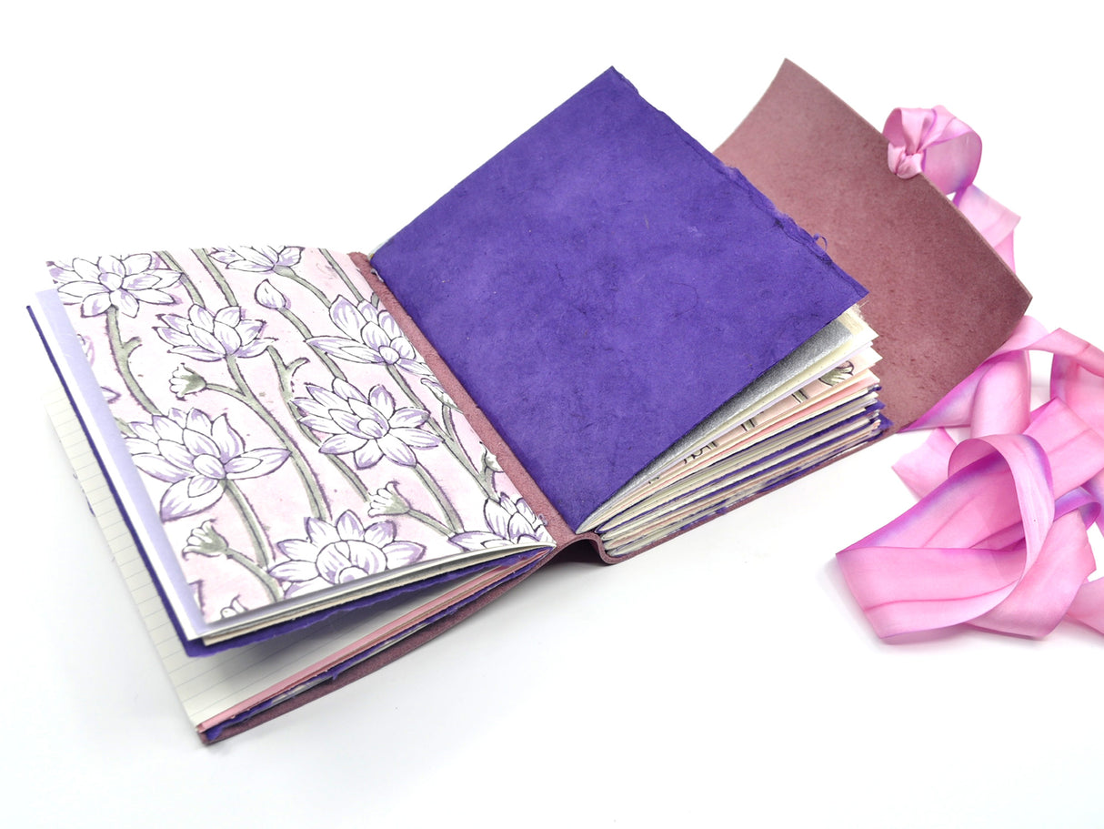 Hibiscus One of a Kind Leather Journal