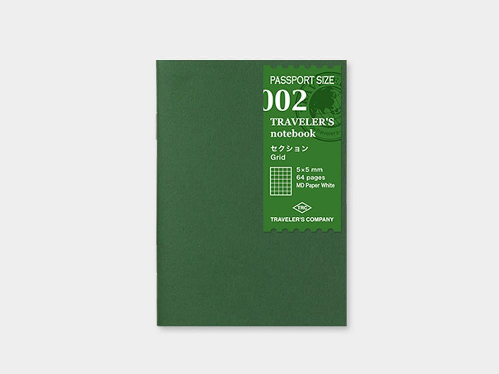 002 Grid Refill TRAVELER'S Notebook - Passport Size