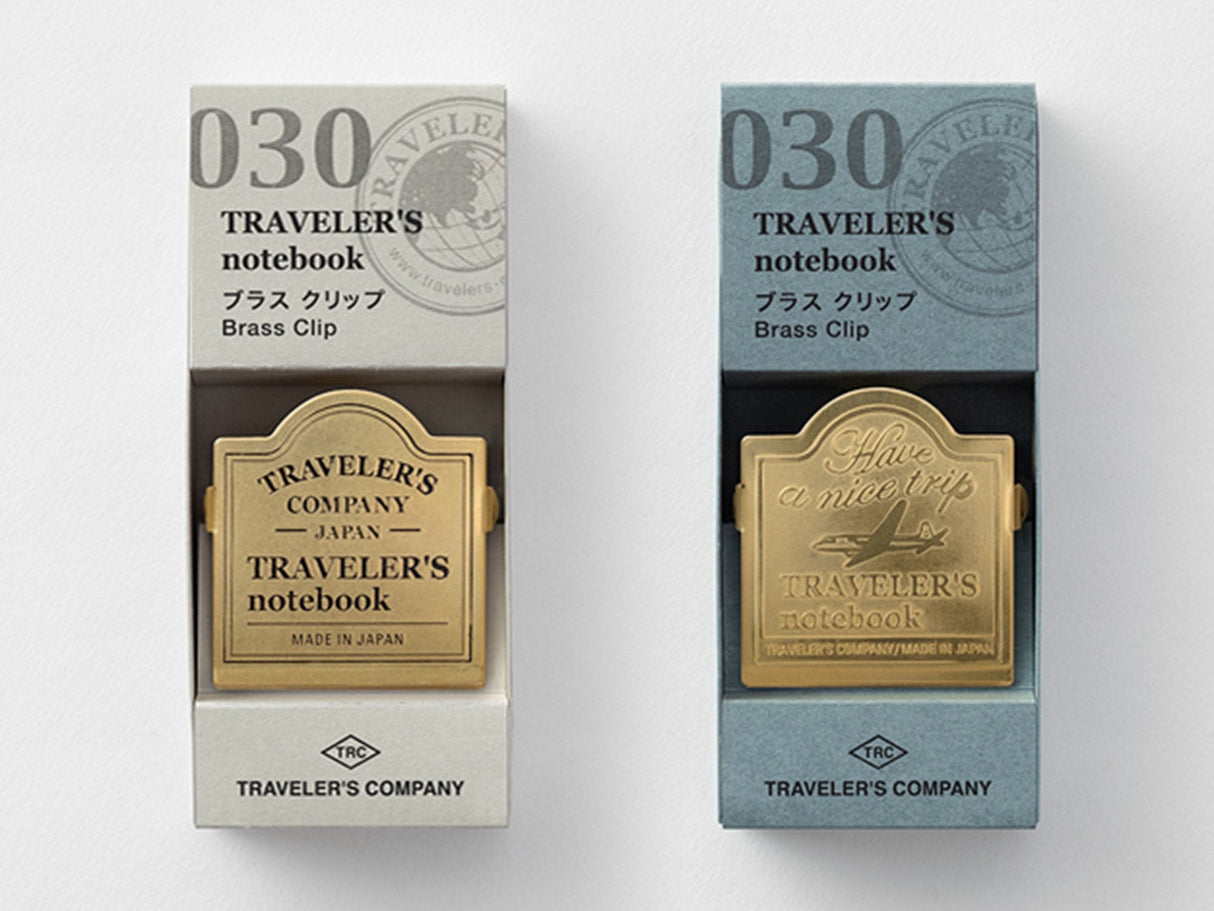 030 Brass Clip TRAVELER'S Notebook - Both Sizes