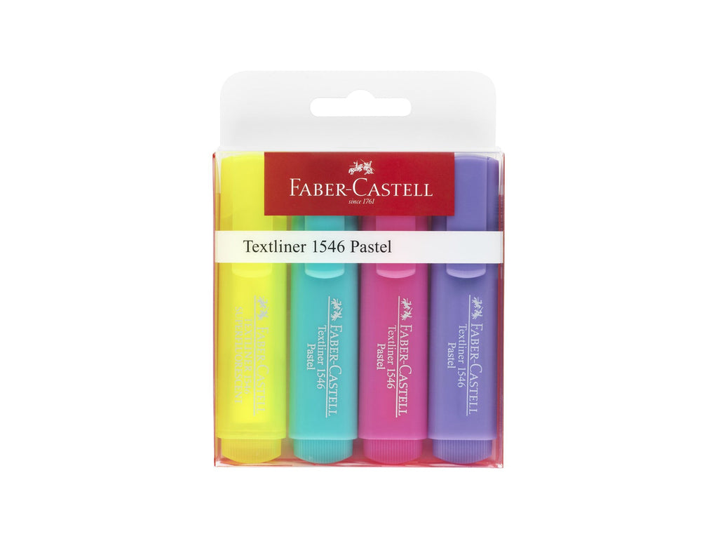Faber Castell Pastel Highlighter Textliners, Set of 4