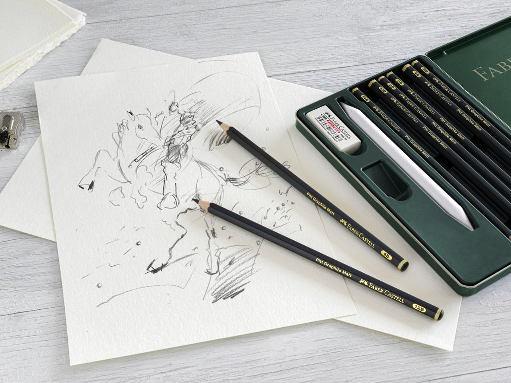 Faber Castell Pitt Graphite Matte Pencils, 11 Piece Set