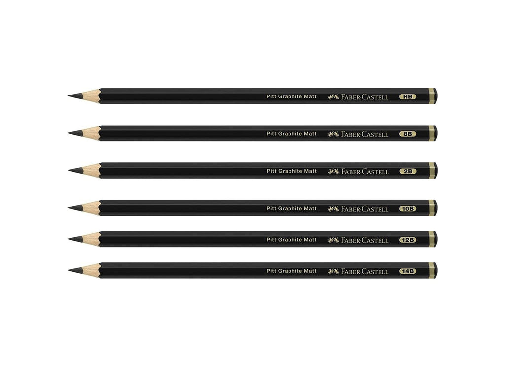 Faber Castell Pitt Graphite Matte Pencils, Open Stock