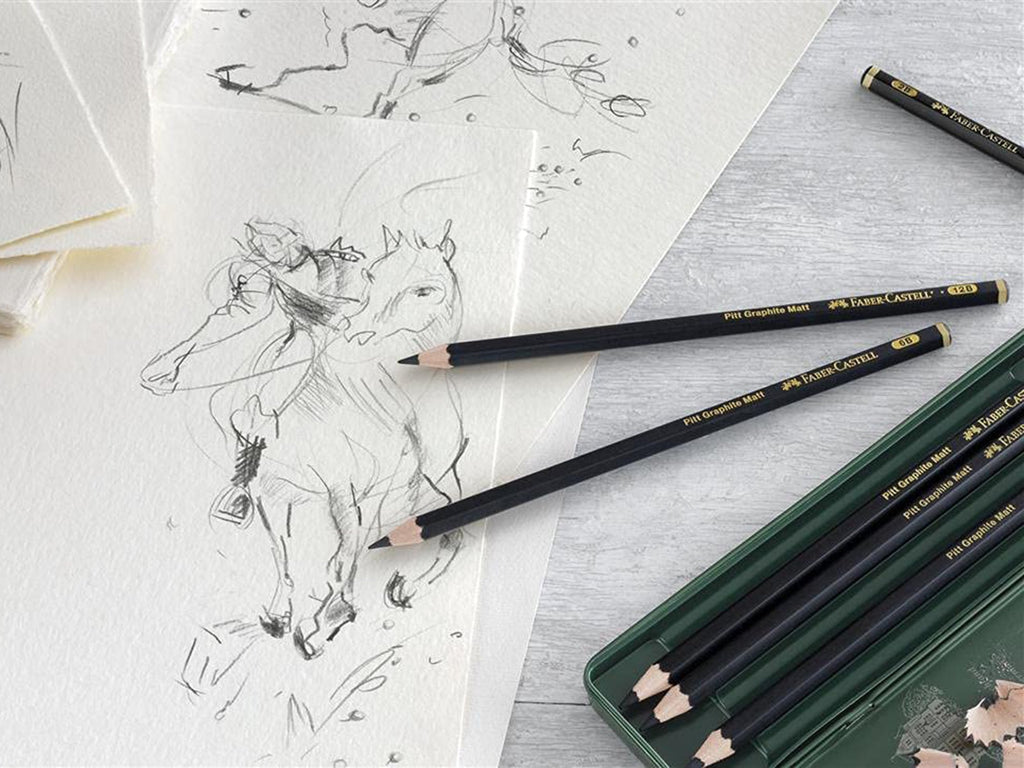 Faber Castell Pitt Graphite Matte Pencils, Set of 6