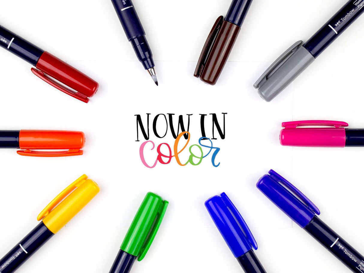 Fudenosuke Colors Calligraphy Brush Pens - 10-Pack