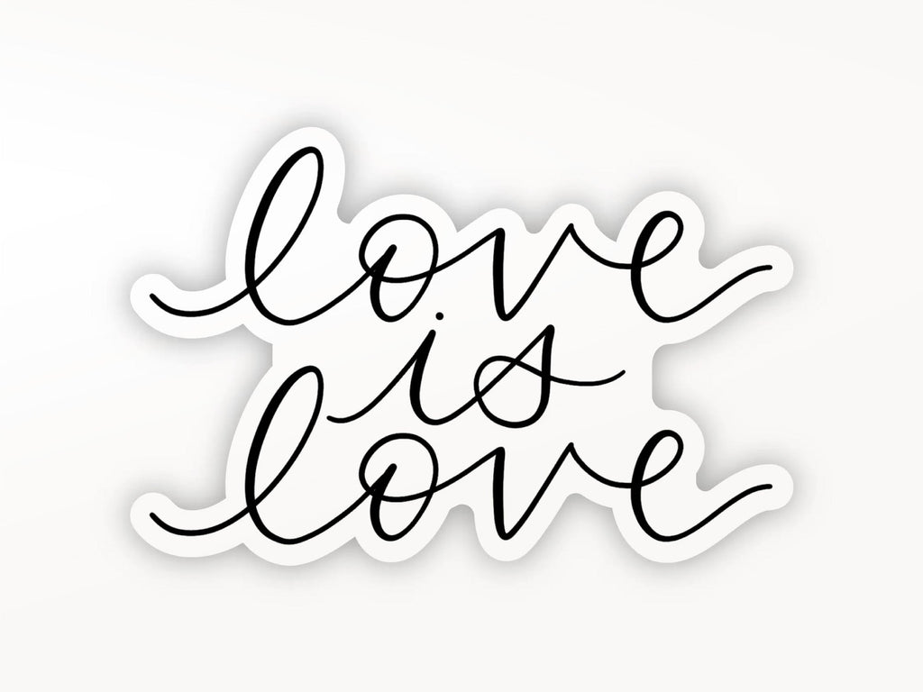 Love Is Love Script Sticker