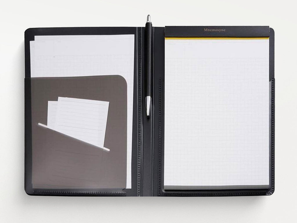 Maruman Mnemosyne Notepad Holder with Pockets - A5