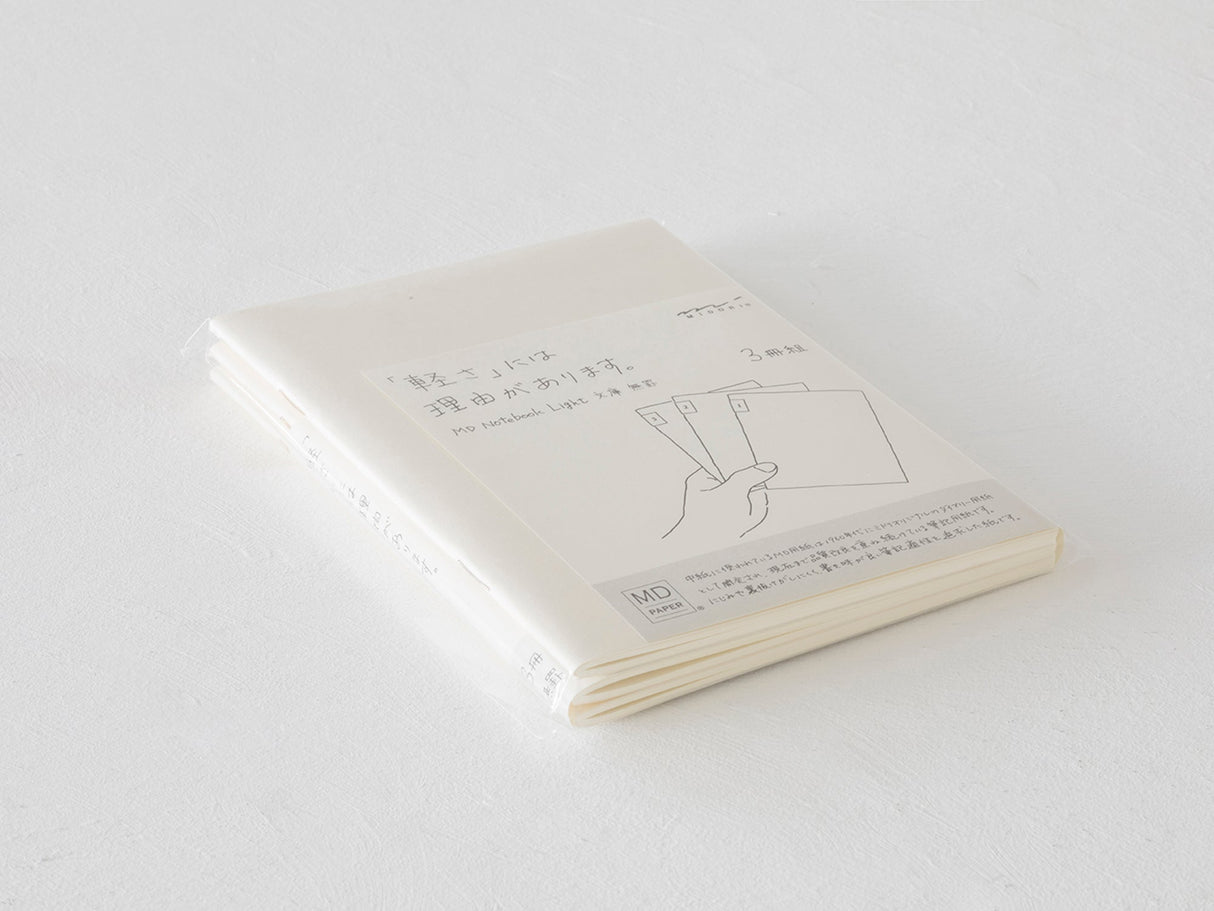 Midori MD Notebook Light A5 Blank Set of 3