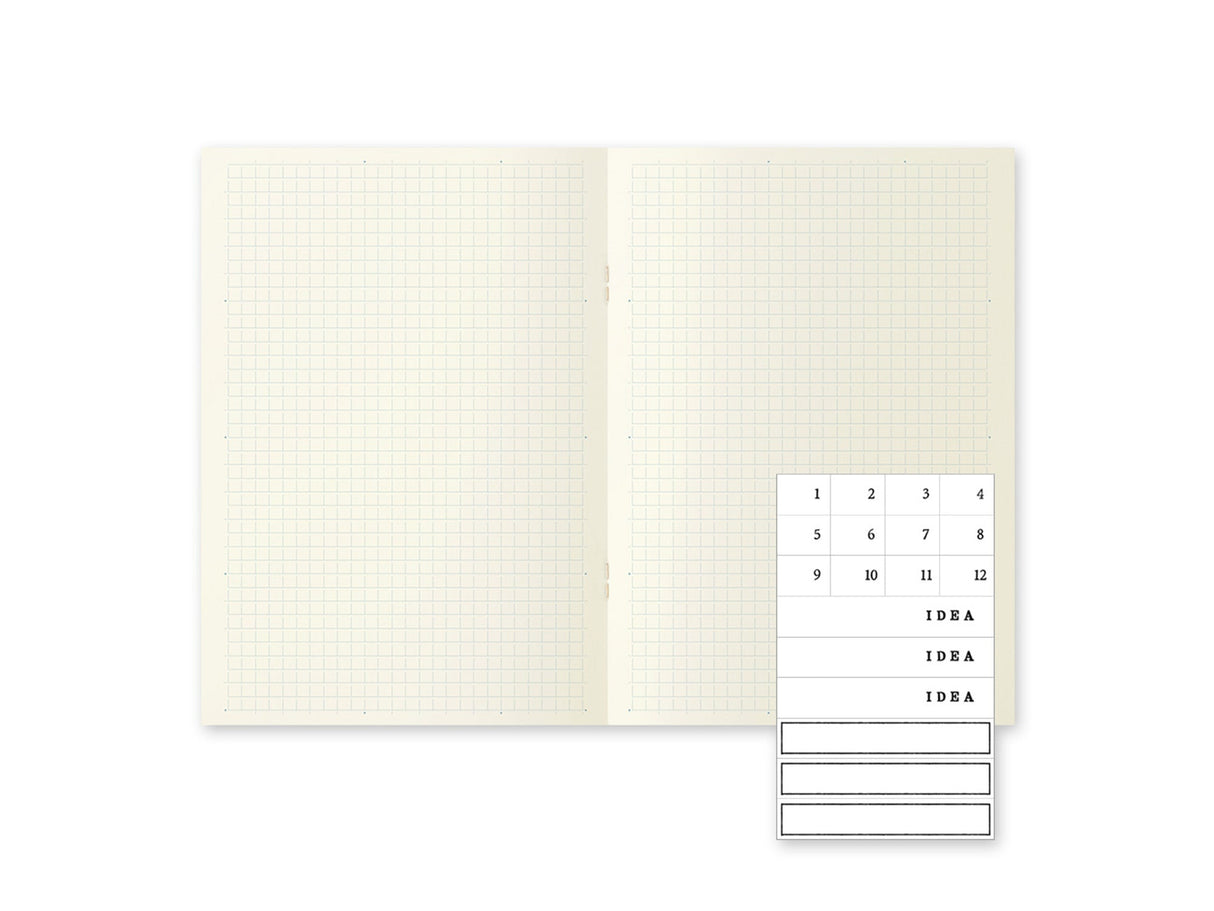 Midori MD Notebook Light A5 Grid Set of 3