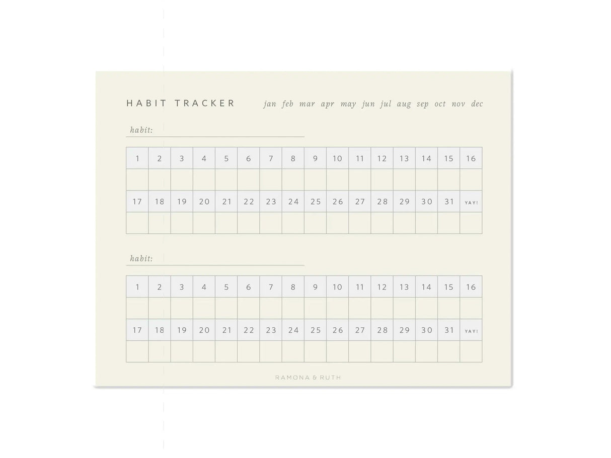 Monthly Habit Tracker