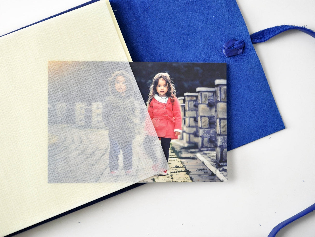 Ophelia Blue Leather Photo Album