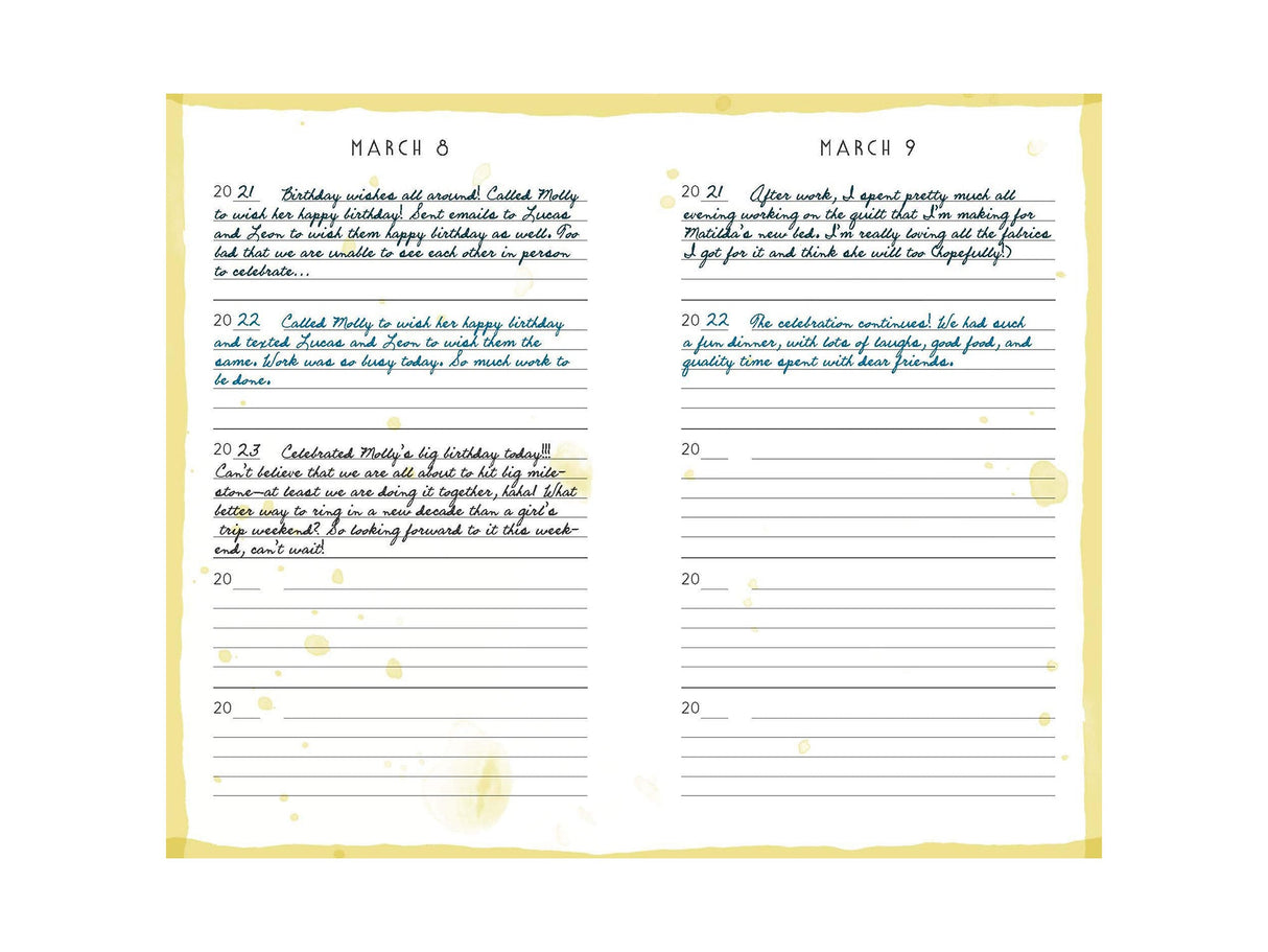 Rainbow One Line a Day 5 Year Memory Book