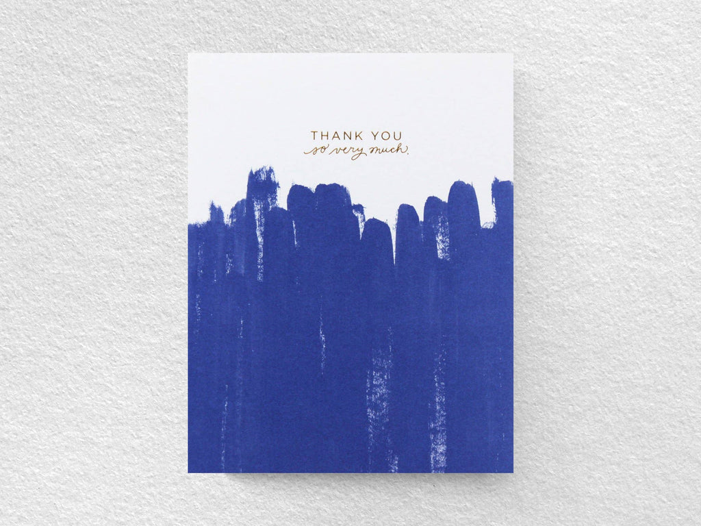 Thank You Brush Greeting Cards, Box of 6