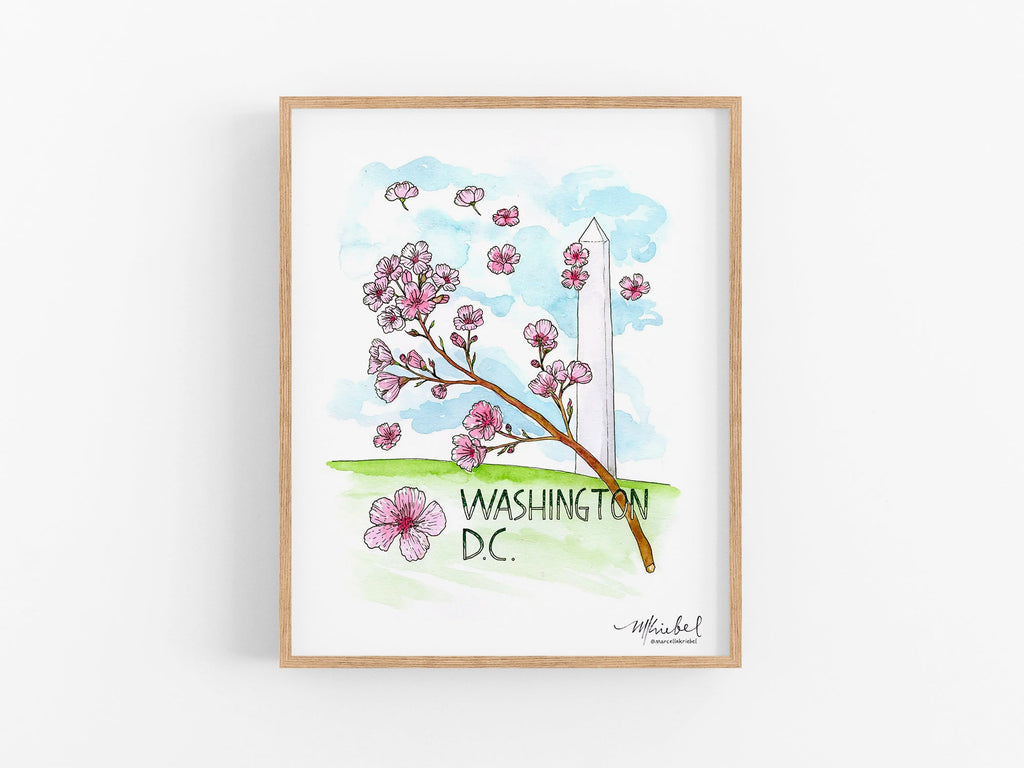 Washington DC Cherry Blossom Print