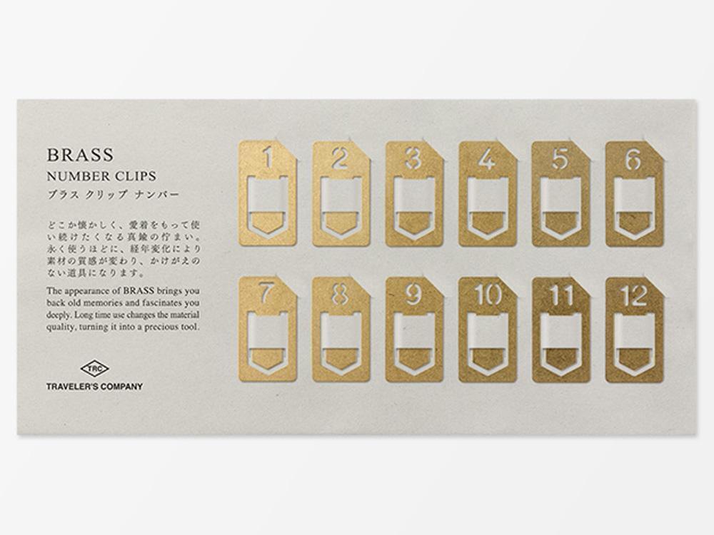 Brass Number Clips