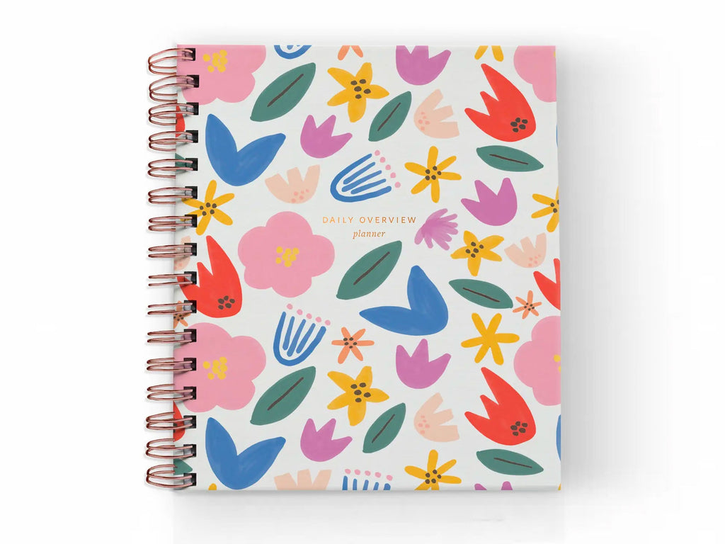 Daily Overview Planner in Floral Party