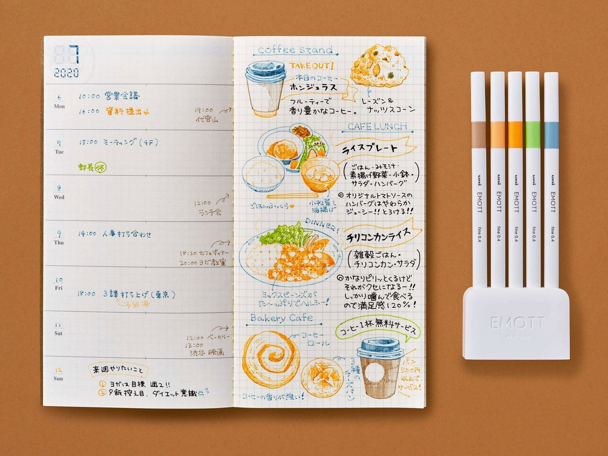 Emott Ever Fine Color Liners Set of 5 - Nature Colors