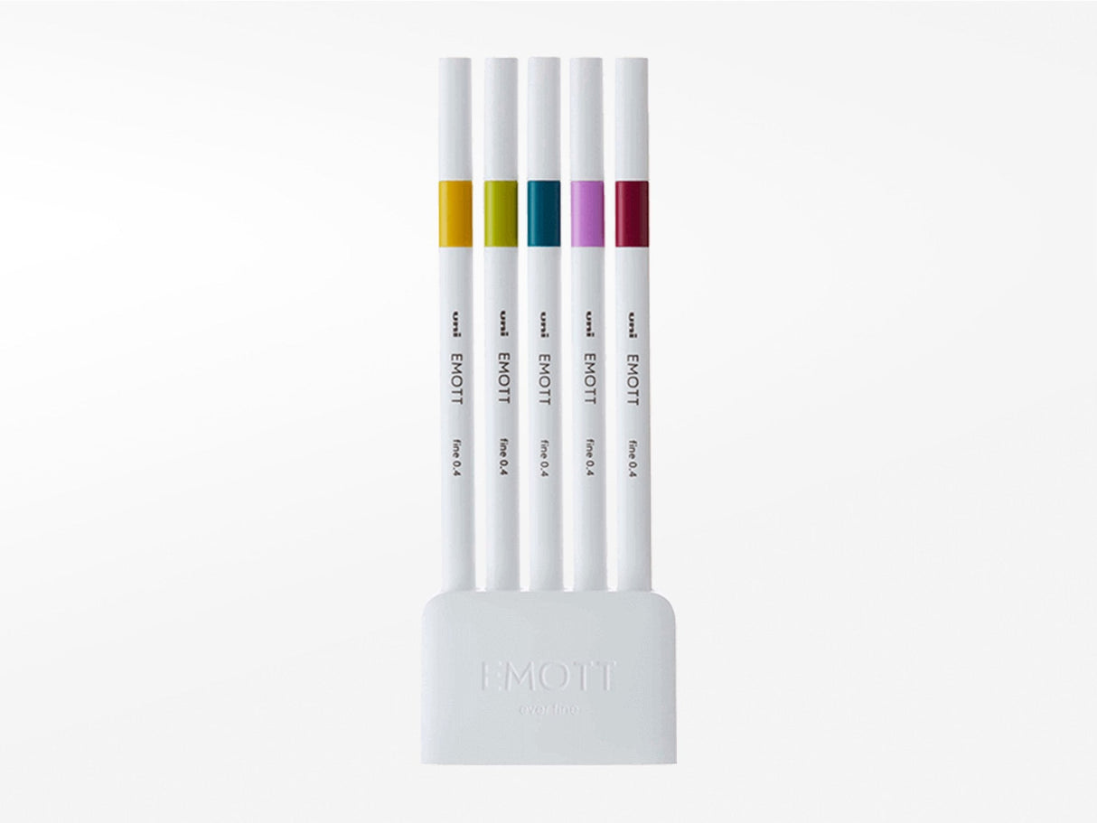 Emott Ever Fine Color Liners Set of 5 - Retro Colors