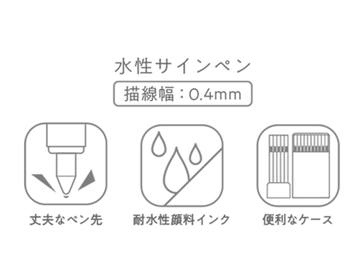 Emott Ever Fine Color Liners Set of 5 - Vivid Colors